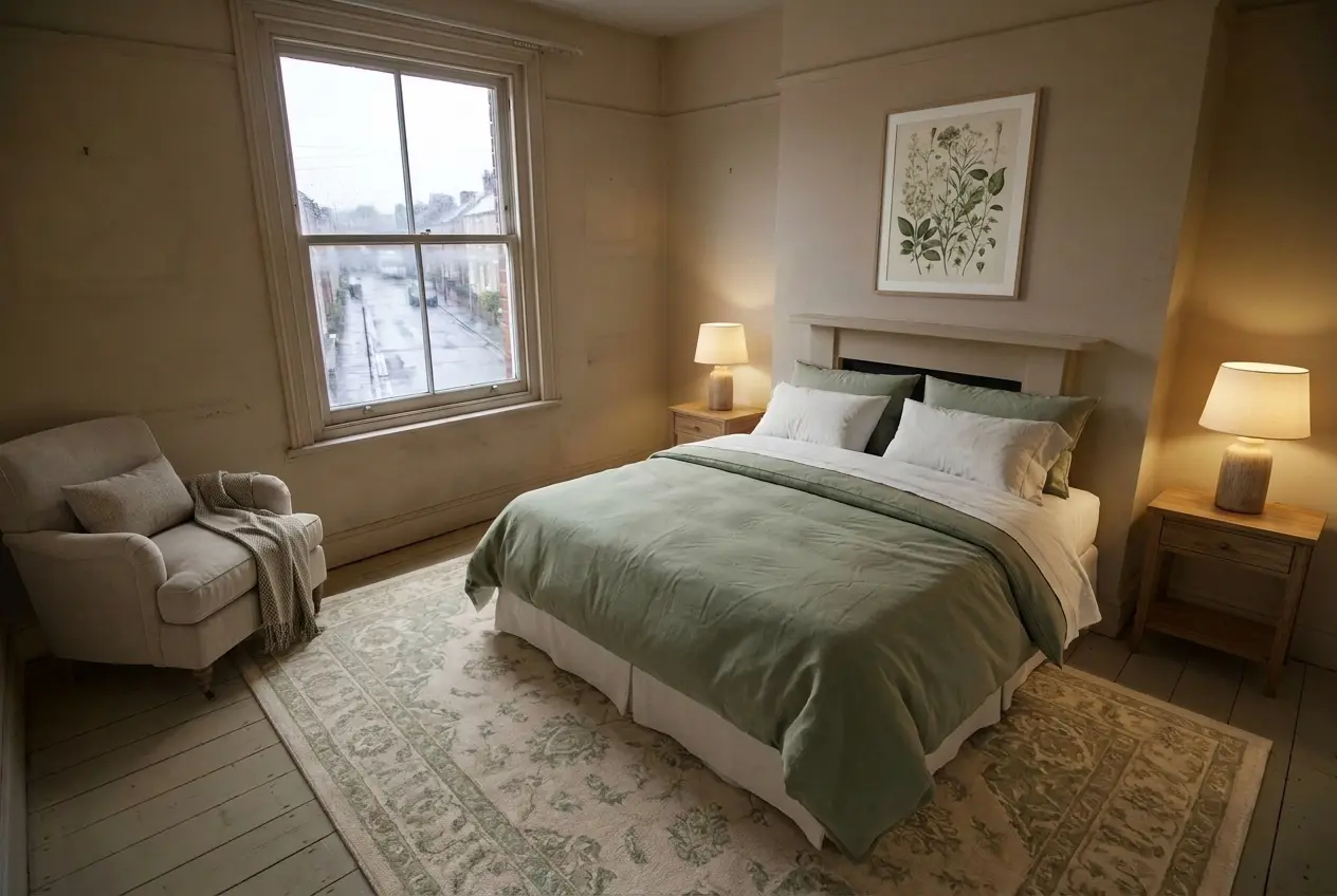 Same bedroom furnished
